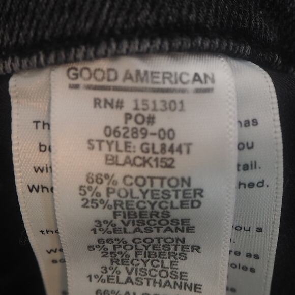 Good American‎ Jeans Women's 14/32 Black Skinny Stretch Good Legs Casual Slim - Picture 9 of 12